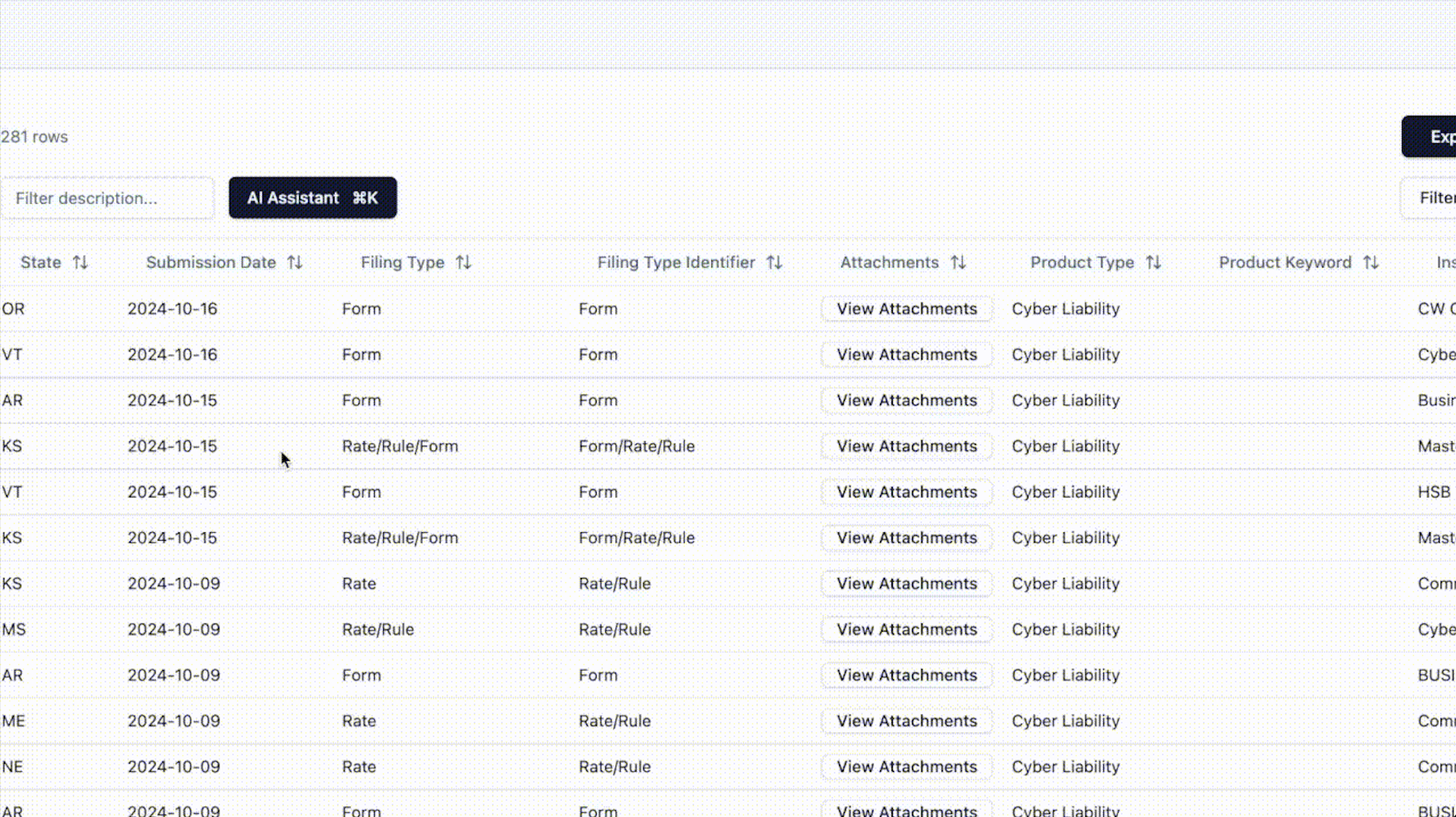 Universal Form Search demonstration